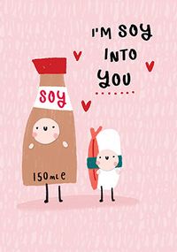 Tap to view Soy into You Cute Valentine's Day Card