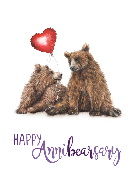 Bear Anniversary Card