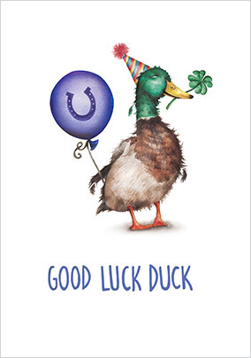 Good Luck Duck Card