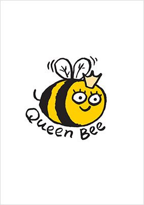 Queen Bee Crown Birthday Card