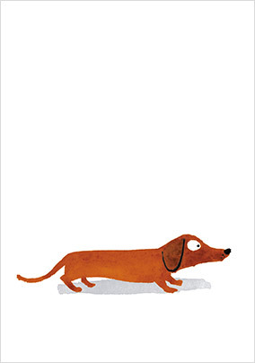 Sausage Dog Card