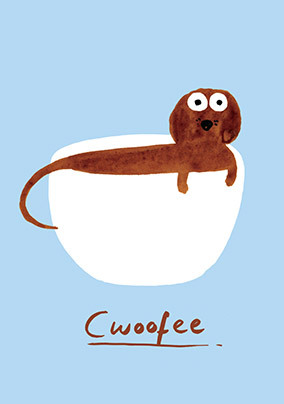 Cwoofee Birthday Card