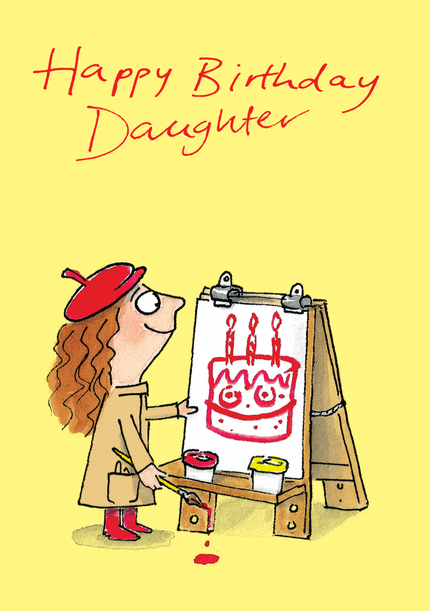 Daughter Art Birthday Card