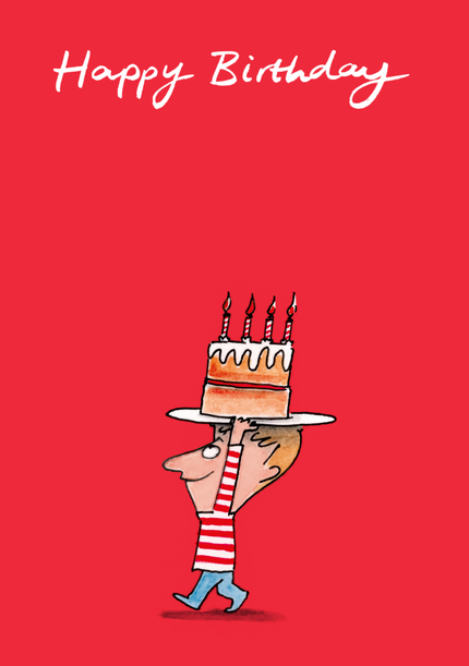 Happy Birthday Boy Cake Card