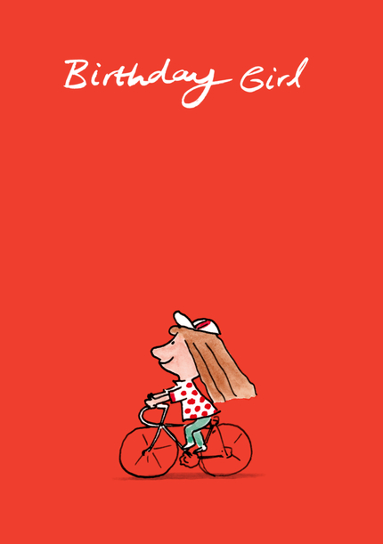 Birthday Girl Bike Card