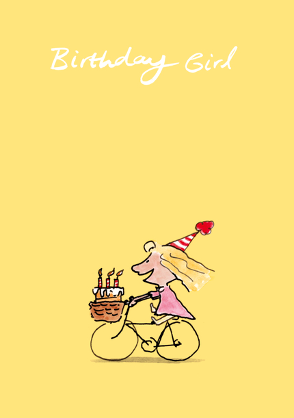 Bike Birthday Girl Card