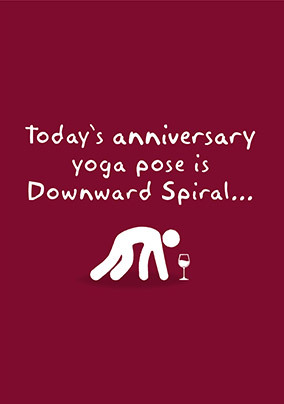 Downward Spiral Anniversary Card