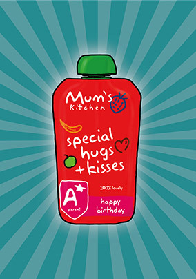 Mums Kitchen Birthday Card