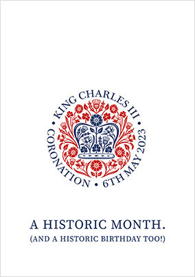 Historic Month Birthday Card