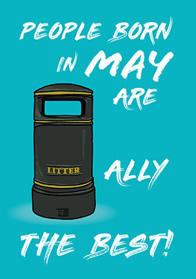 May Litter-ally the Best Birthday Card