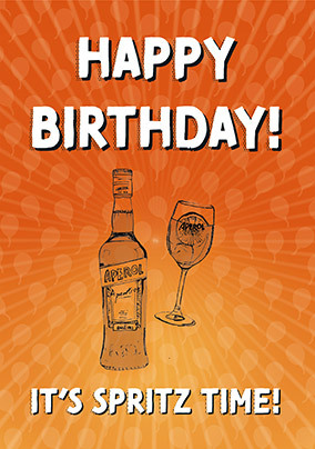 Happy Birthday Spritz Time Card