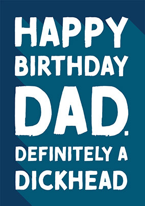 Birthday Dad Definition Card