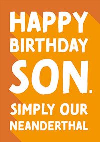 Birthday Son Definition Card