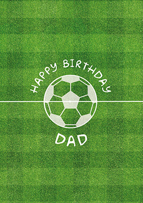 Football Birthday Dad Card