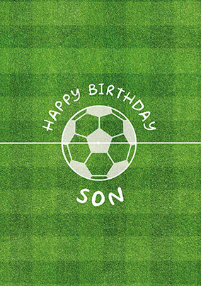Football Birthday Son Card