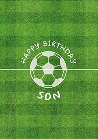 Football Birthday Son Card