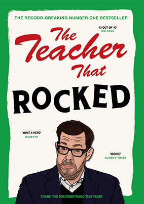 The Teacher that Rocked Thank You Card