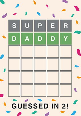 Super Daddy Spoof Father's Day Card