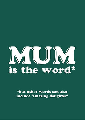 Amazing Daughter Mothers Day Card