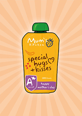 Special Hugs And Kisses Mothers Day Card