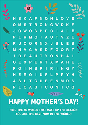 Puzzle Mothers Day Card
