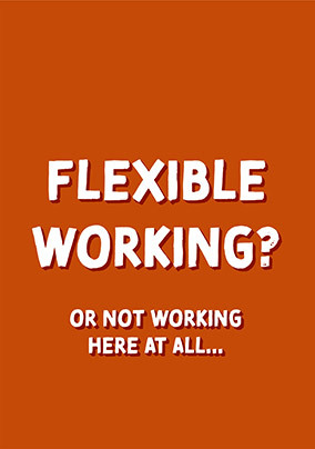 Flexible Working Recognition Card