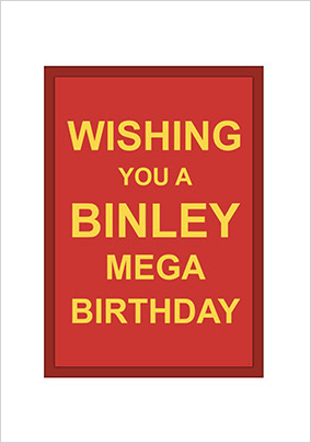 Wishing You A Mega Birthday Card