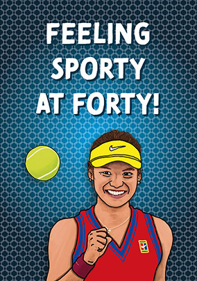 Sporty Forty Birthday Card
