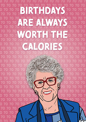 Birthday Calories Birthday Card