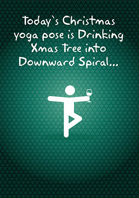 Christmas Yoga Pose Card