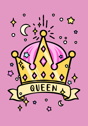 Queen Crown Mother's Day Card