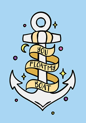 Float my Boat Valentine's Day Card