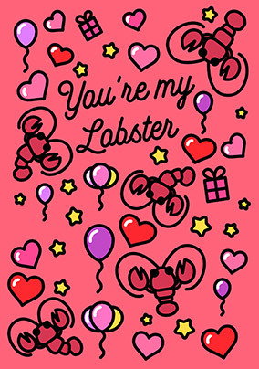 You're My Lobster Valentine's Day Card