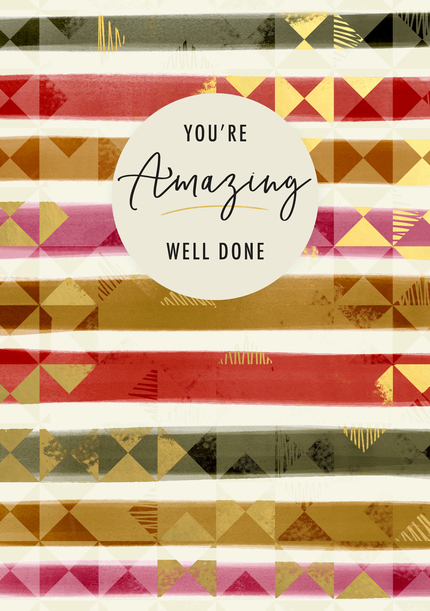 You're Amazing Stripes Card