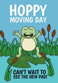 Hoppy Moving Day Card