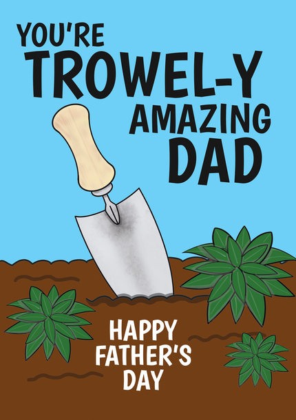 Trowely Amazing Dad Father's Day Card