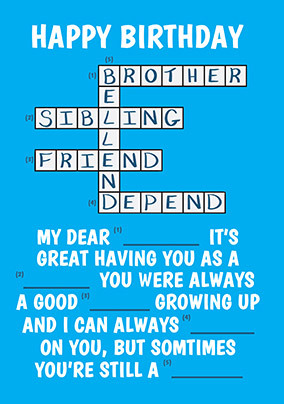 Brother Bellend Birthday Card