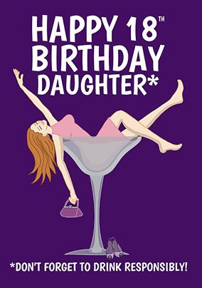 Daughter 18th Birthday Card