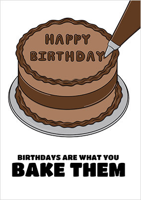 Bake Them Birthday Card