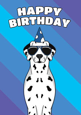 Dalmatian Birthday Card