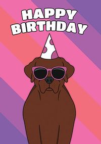 Tap to view Chocolate Labrador Birthday Card
