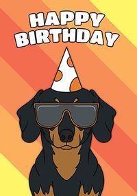 Dachshund Birthday Card