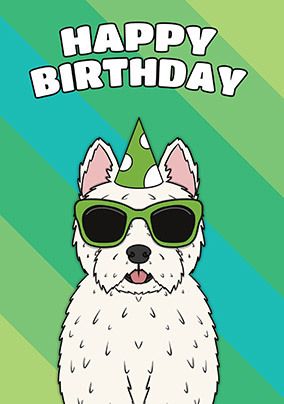 Western Terrier Birthday Cards