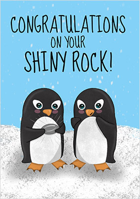 Shiny Rock Congratulations Card