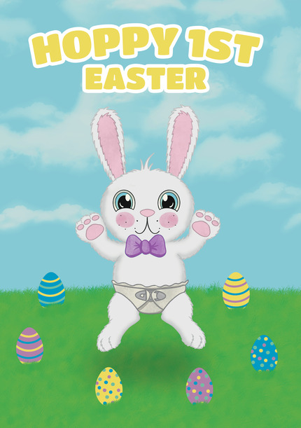 Hoppy 1st Easter Card