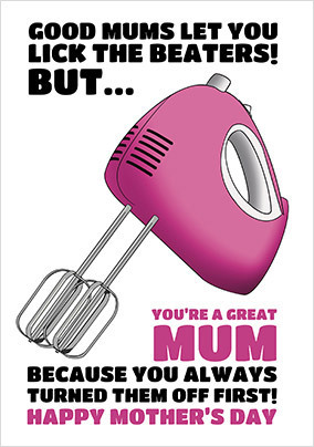 Cake Beaters Mothers Day Card