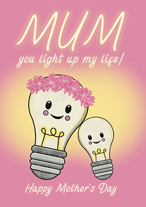 Mum Light Mothers Day Card