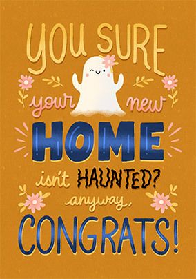Haunted New Home Card