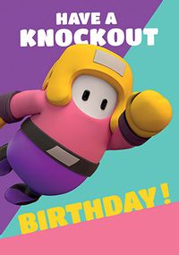 Fall Guys - Have a Knockout Birthday Card