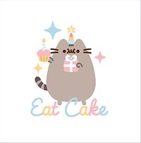 Pusheen - Eat Cake Birthday Card